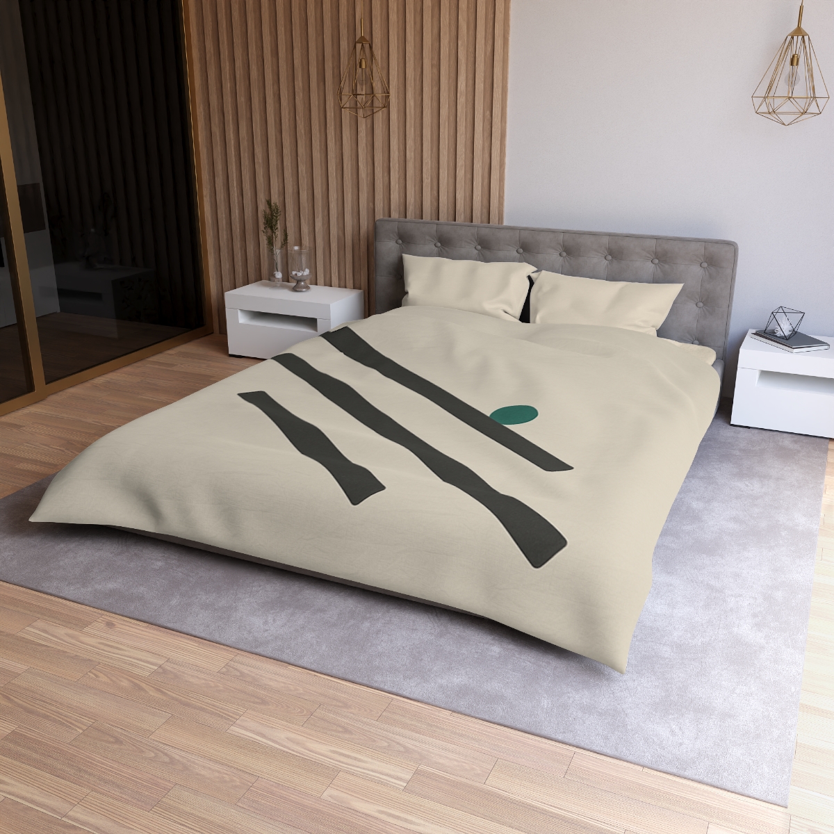 Staggered Short Bars With Quiet Dot warm winter duvets