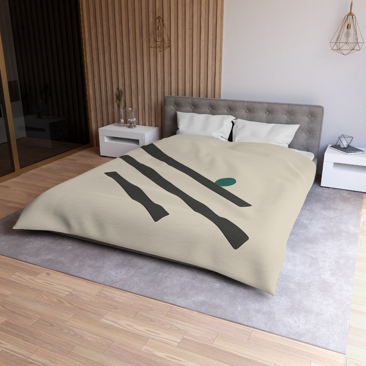 Staggered Short Bars With Quiet Dot warm winter duvets