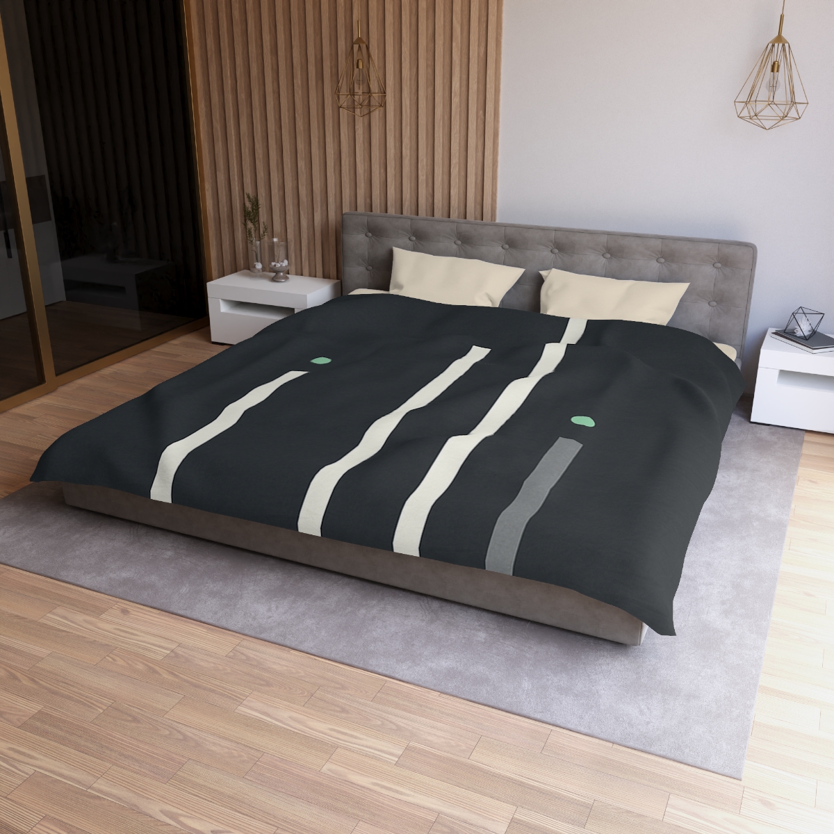 Staggered Starfield Bars warm winter duvets