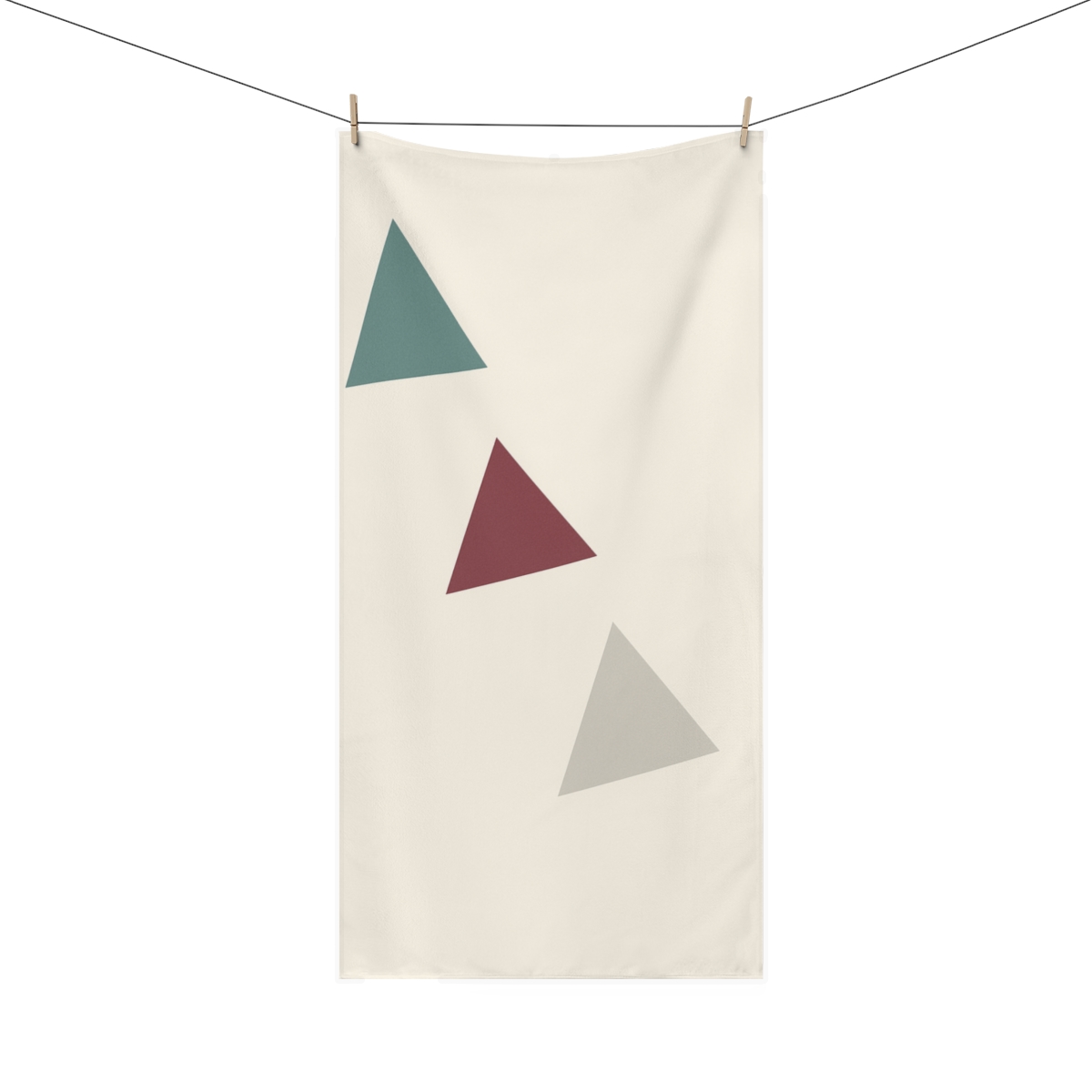 Staggered Triangle Rhythm trendy hand towels
