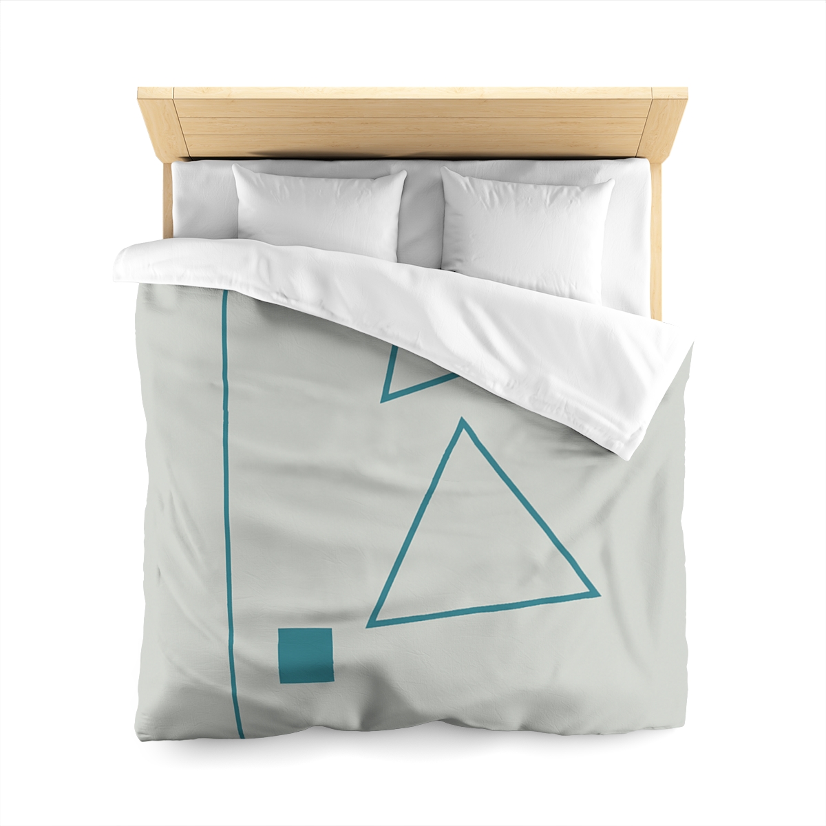 Staggered Triangles With Silent Axis personalized bedding duvets