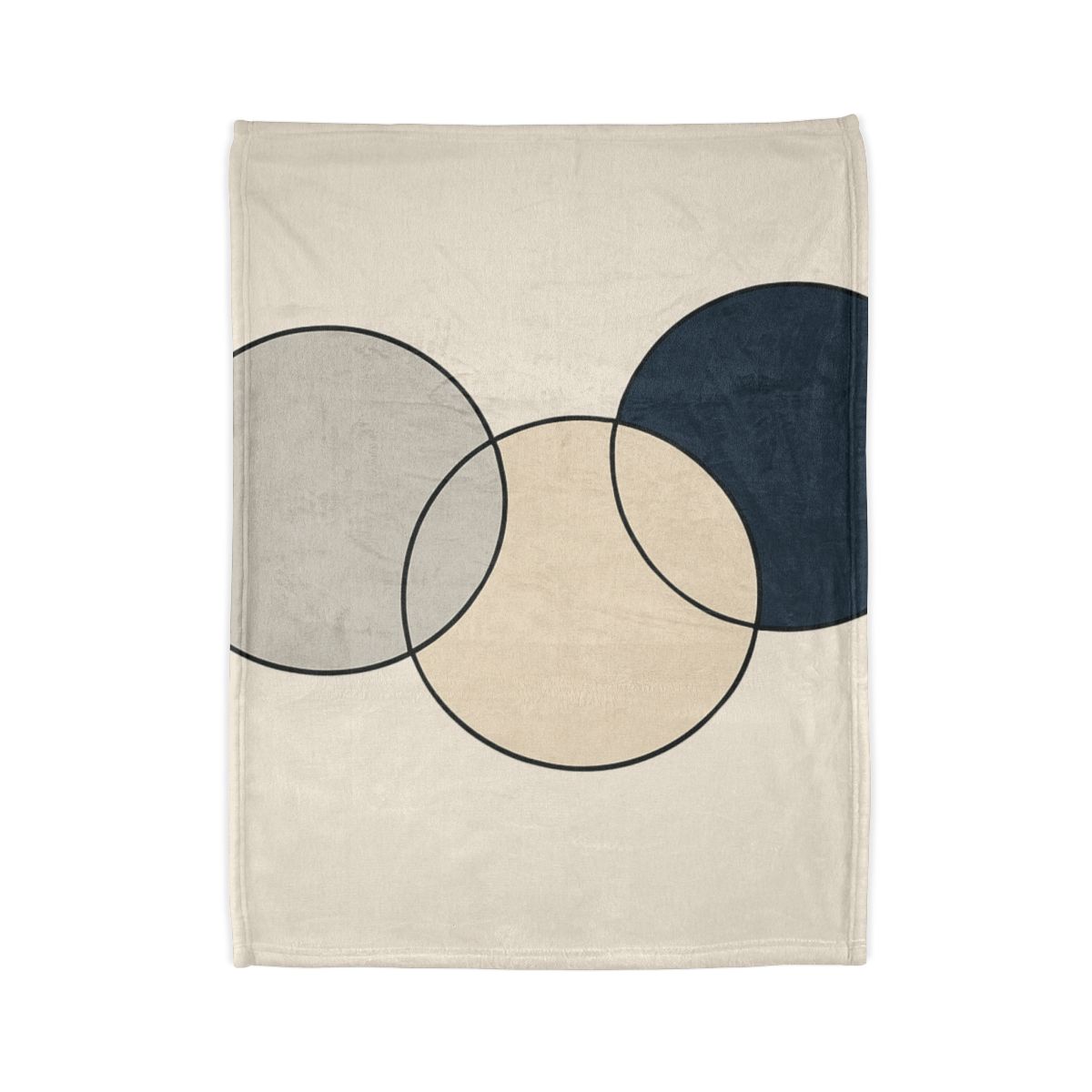 Staggered Trio Of Circles designer printed blankets