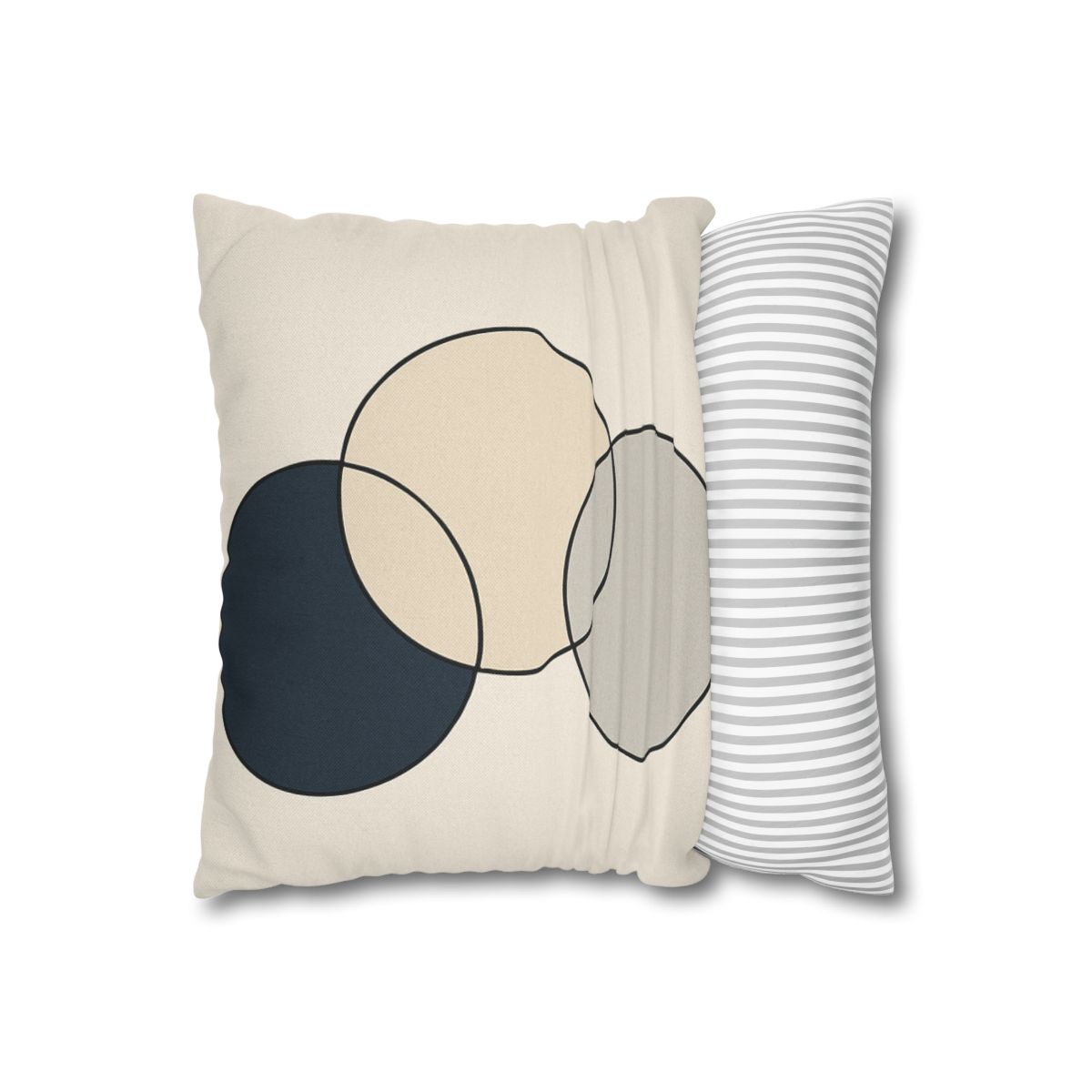Staggered Trio Of Circles trendy patterned pillow cases