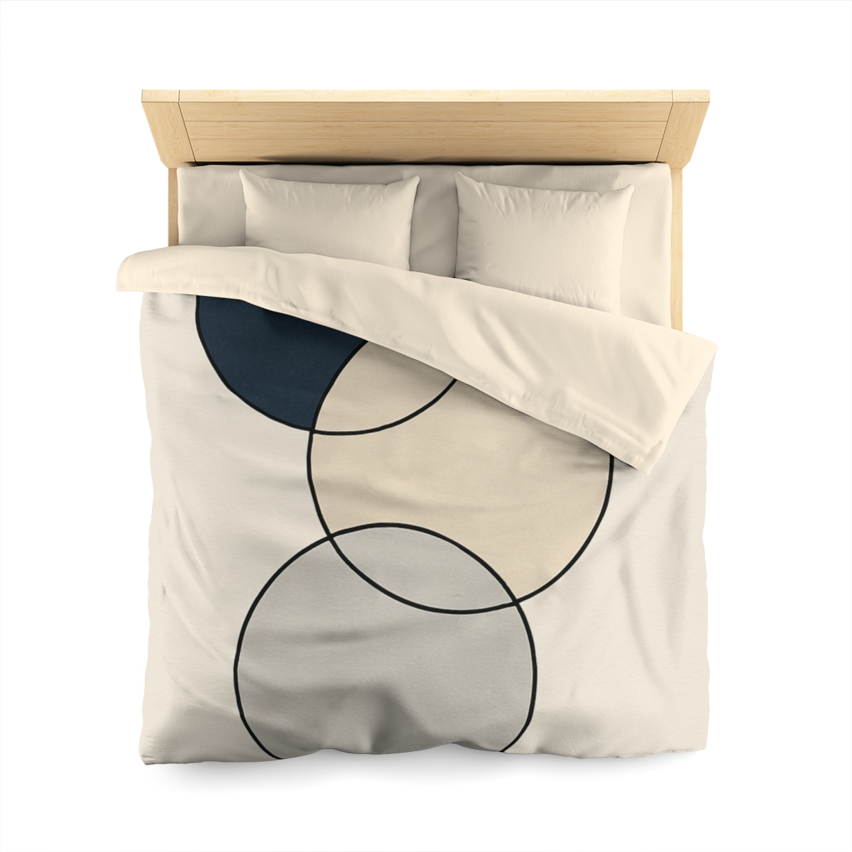 Staggered Trio Of Circles custom duvets