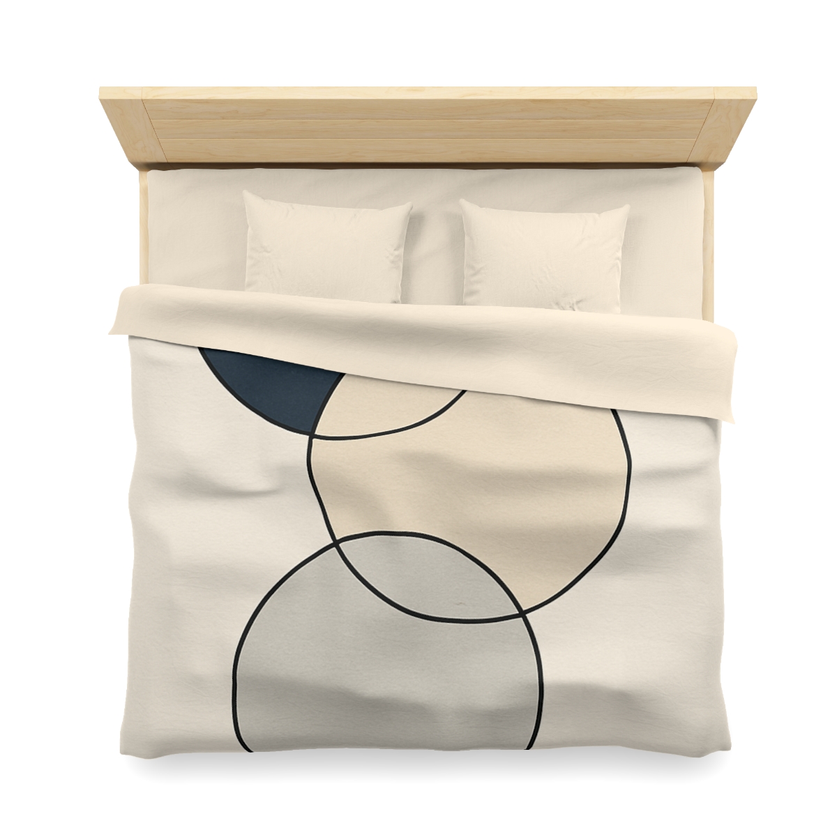 Staggered Trio Of Circles custom duvets