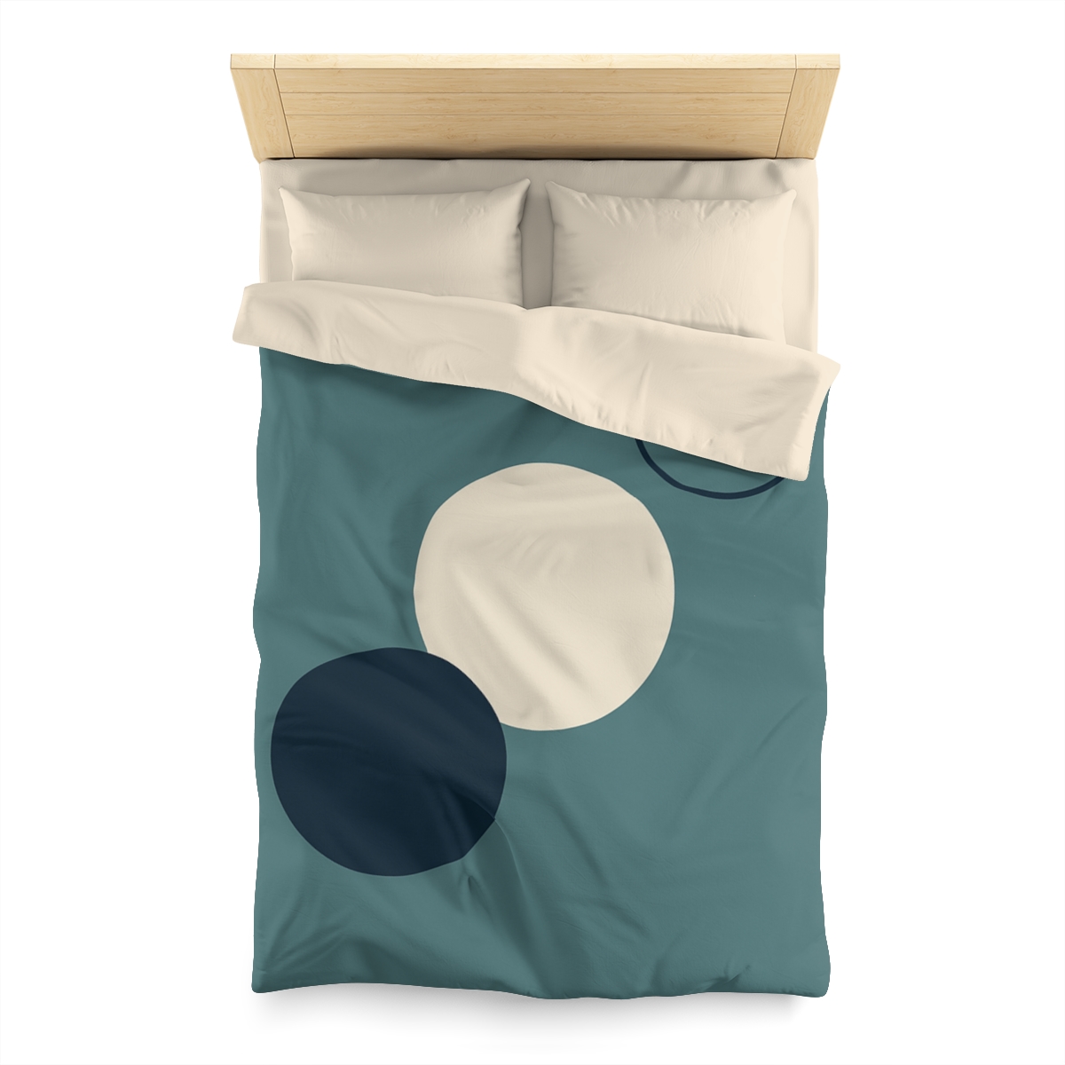 Staggered Trio Of Circles Harmony custom duvets