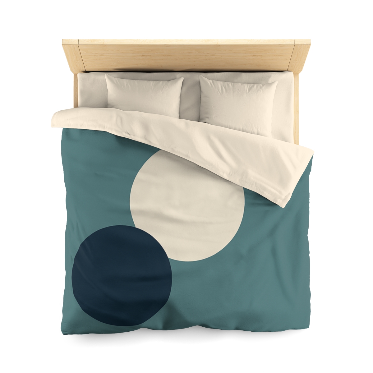 Staggered Trio Of Circles Harmony custom duvets