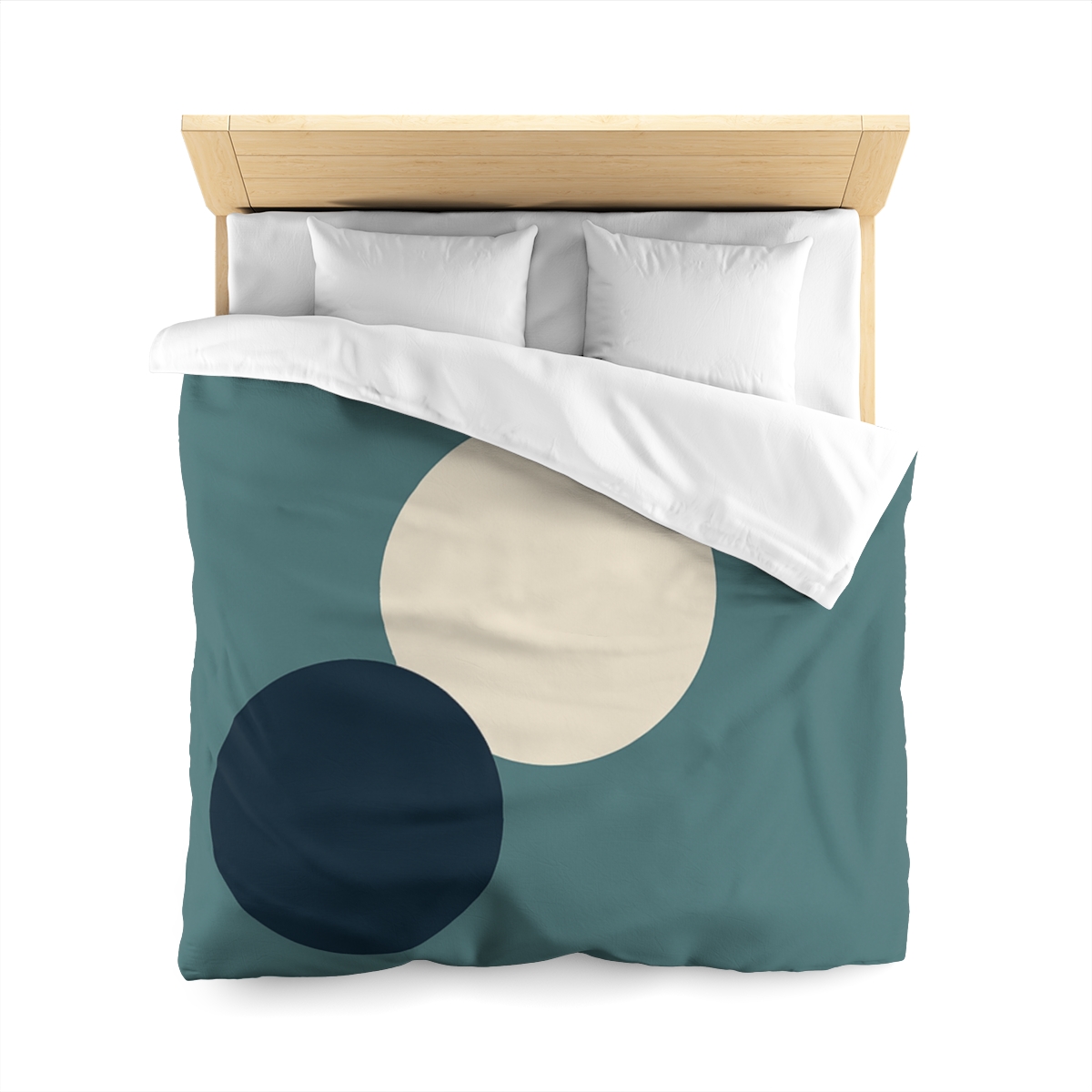 Staggered Trio Of Circles Harmony custom duvets