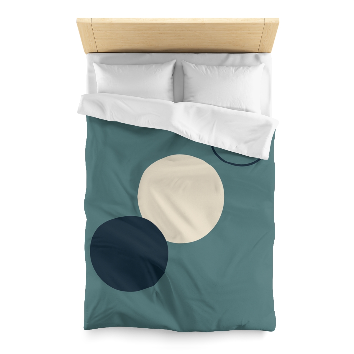 Staggered Trio Of Circles Harmony custom duvets