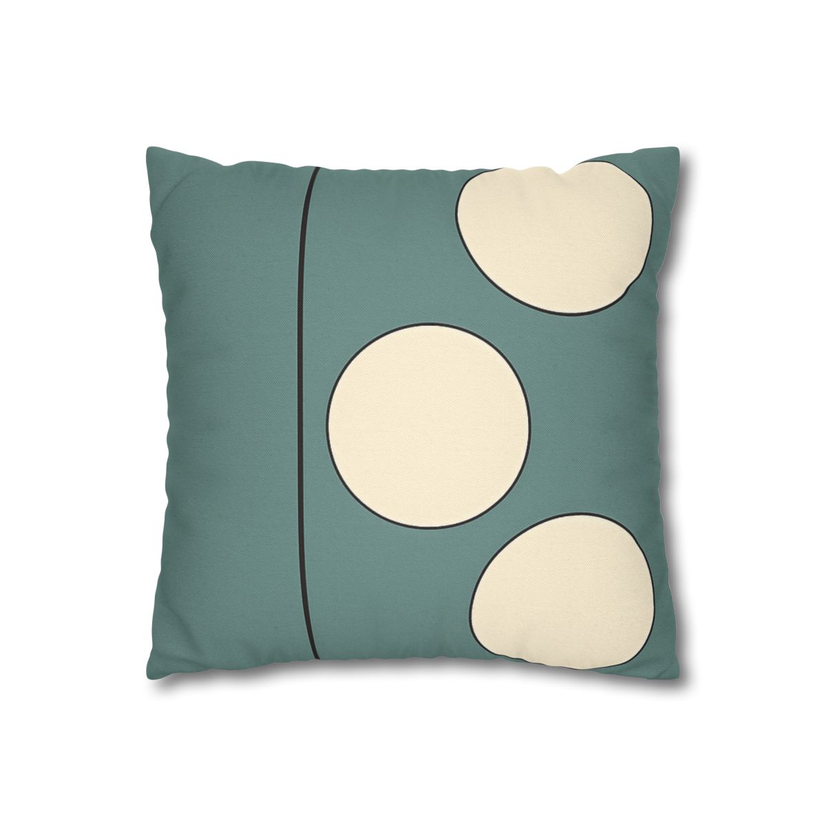 Staggered Trio Of Circles With Thin Divider unique gift pillow cases