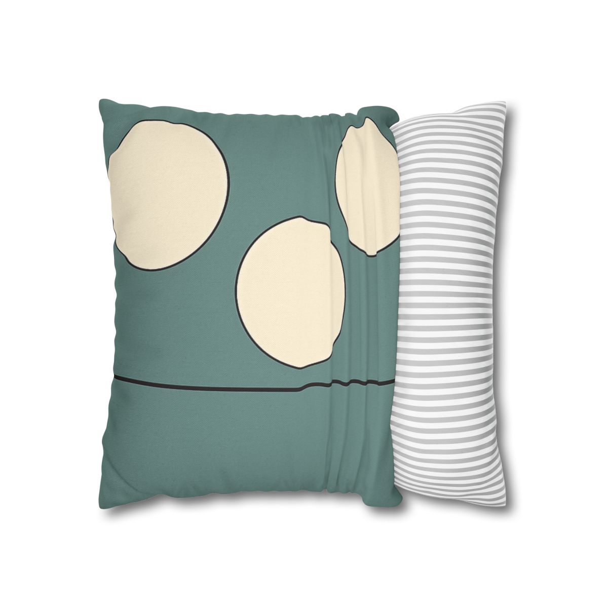 Staggered Trio Of Circles With Thin Divider unique gift pillow cases