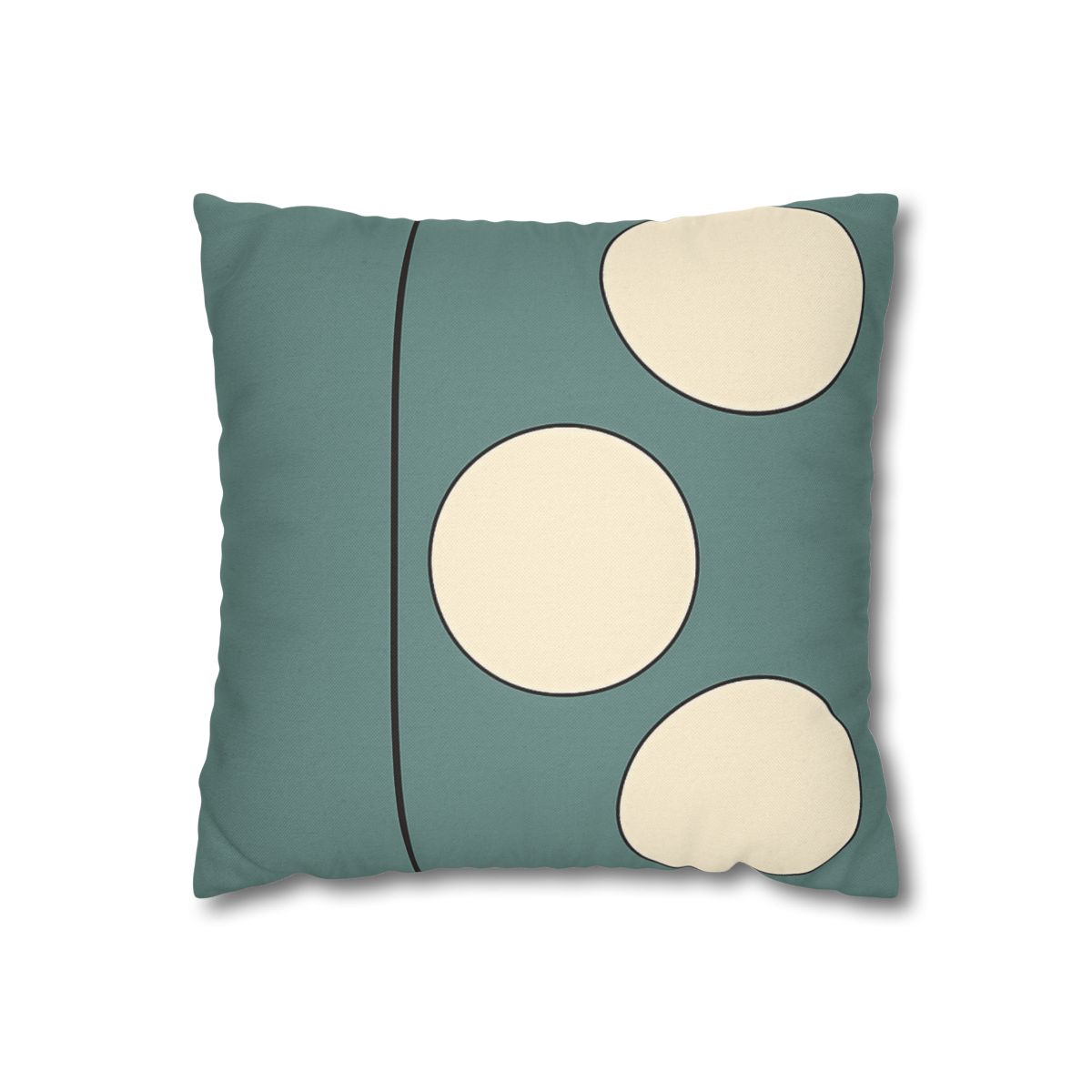 Staggered Trio Of Circles With Thin Divider unique gift pillow cases