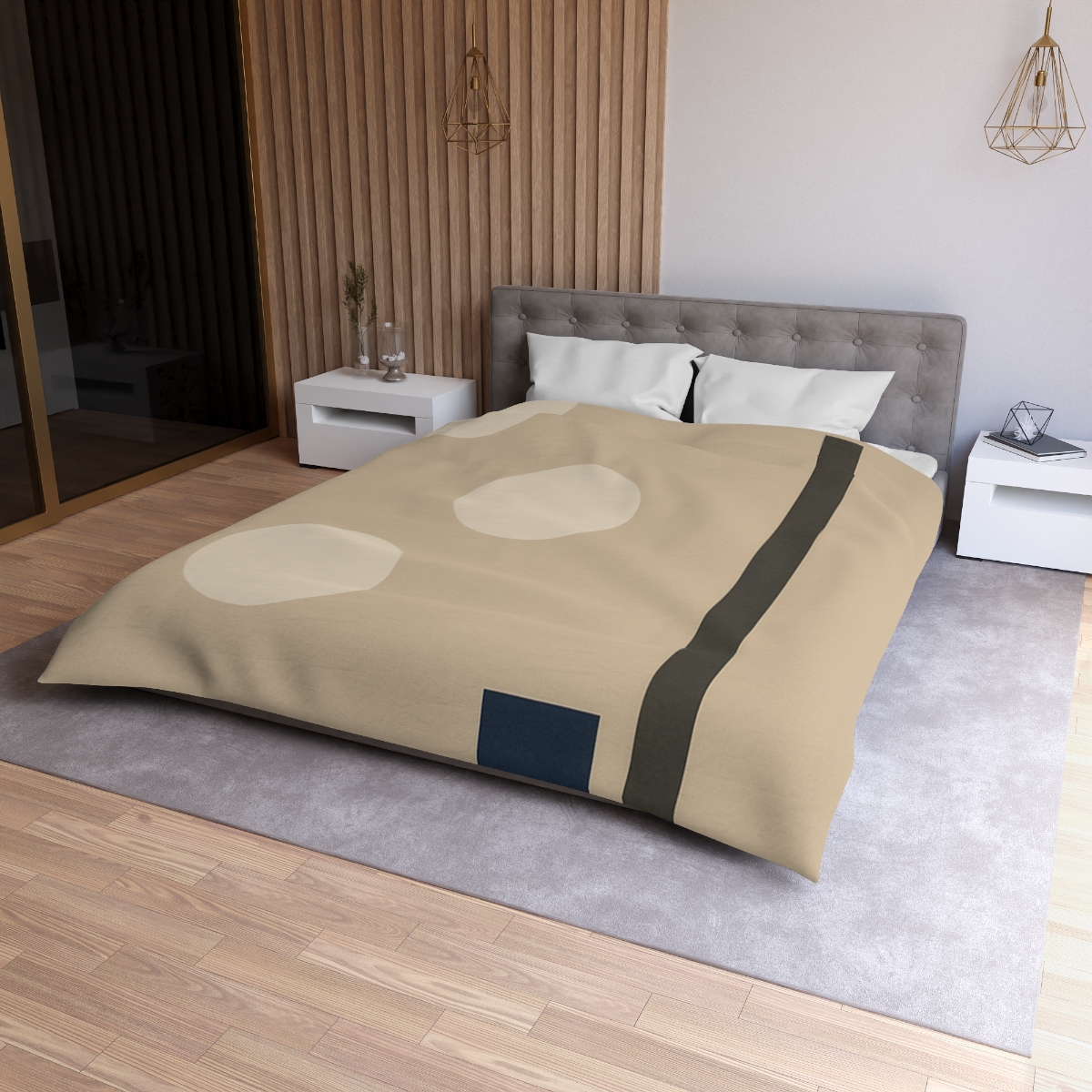 Staggered Trio With L Bar stylish duvet covers