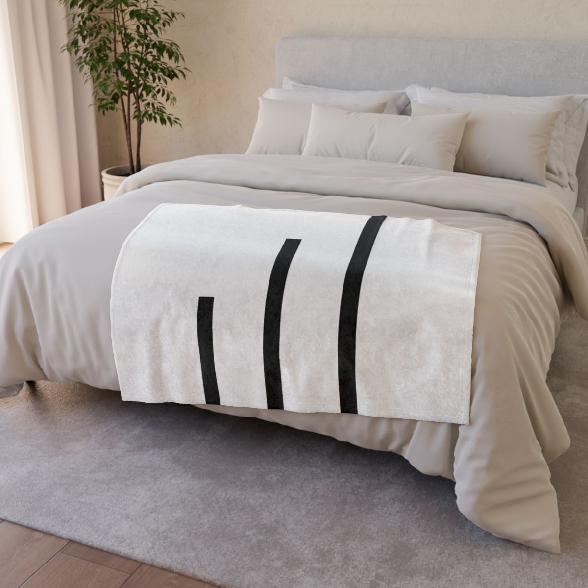 Staggered Vertical Lines Blanket