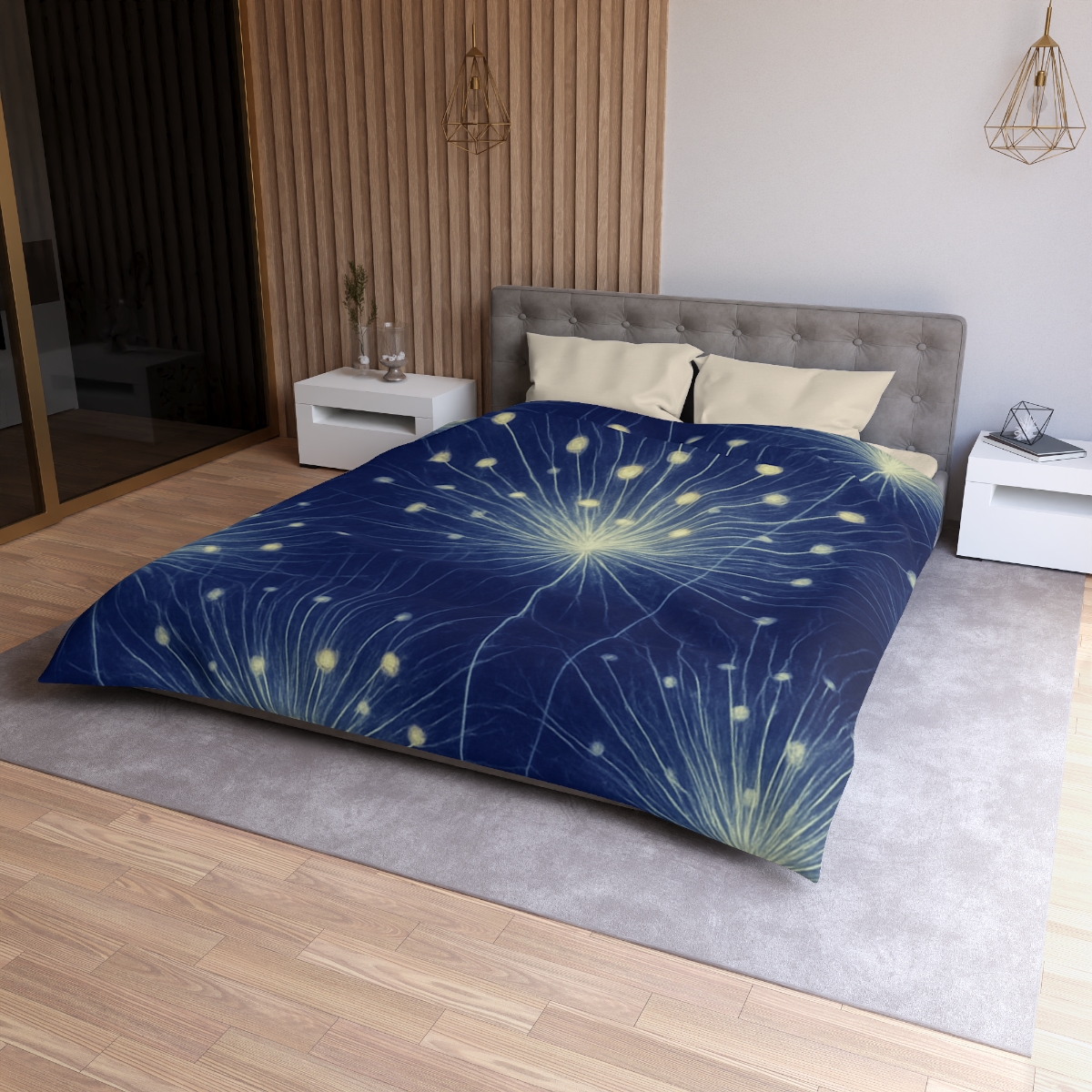 Stamen Burst Radiograph custom duvets