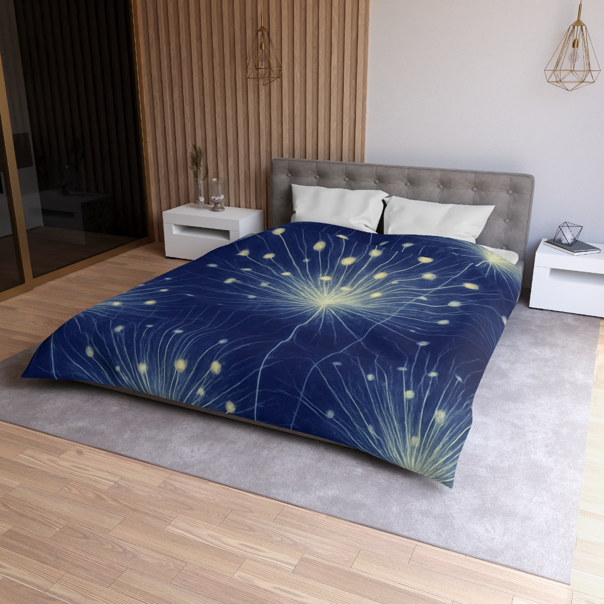 Stamen Burst Radiograph custom duvets