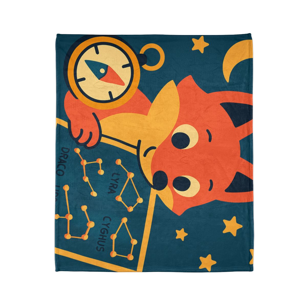 Star Map Explorer Fox decorative home blankets