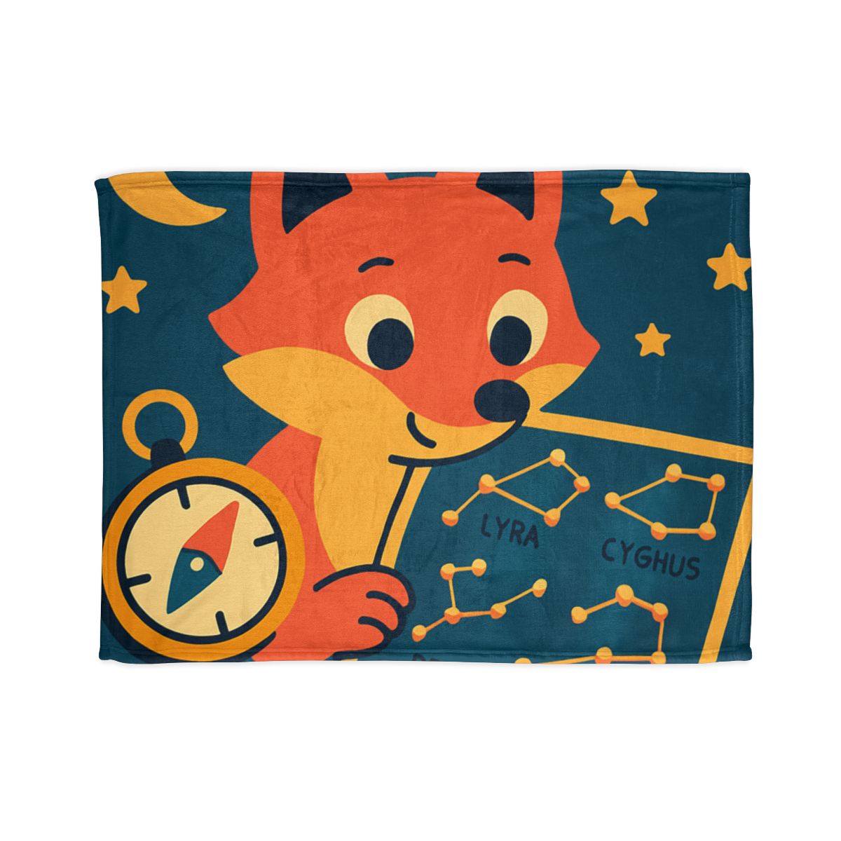 Star Map Explorer Fox decorative home blankets