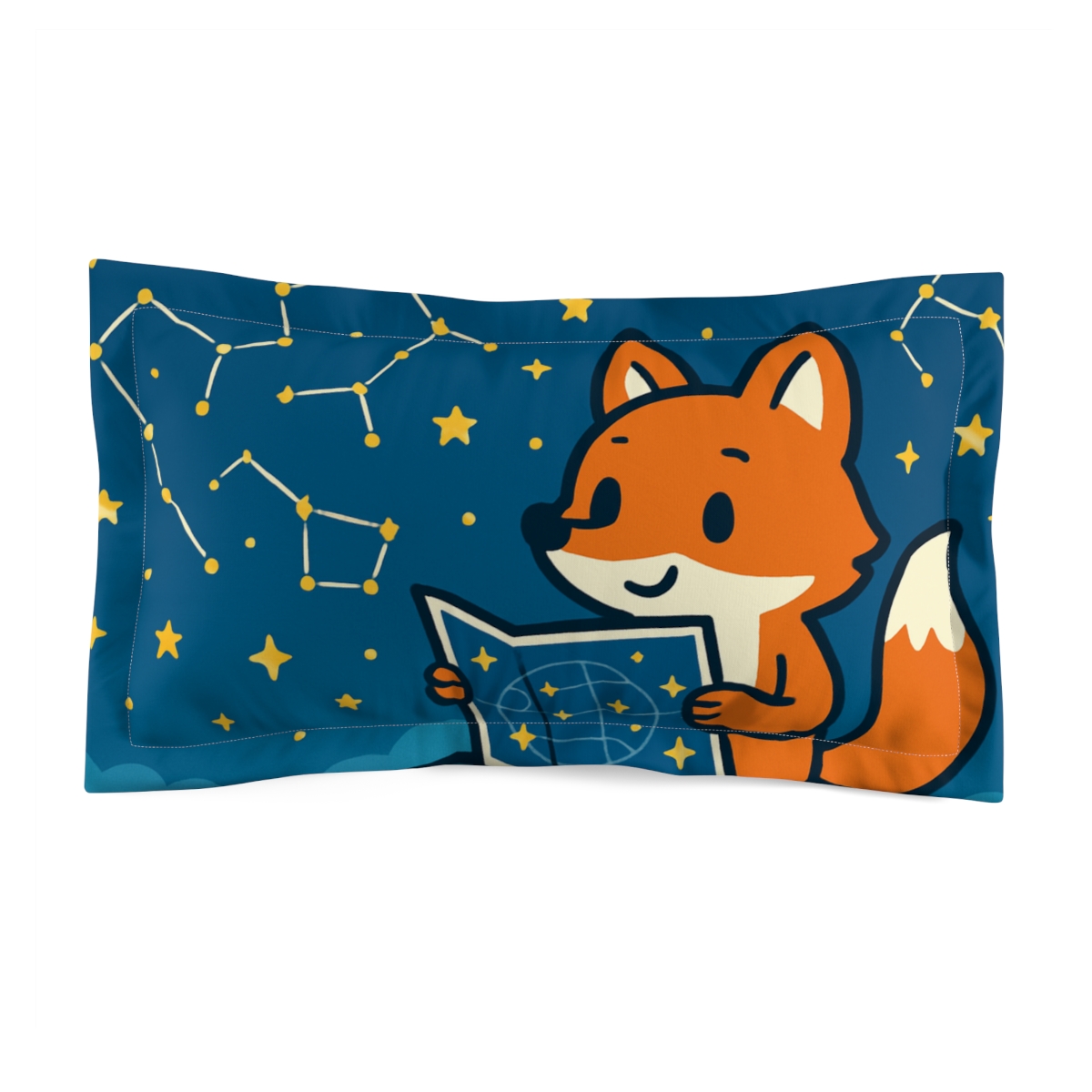 Star Map Fox Explorers personalized decorative pillows