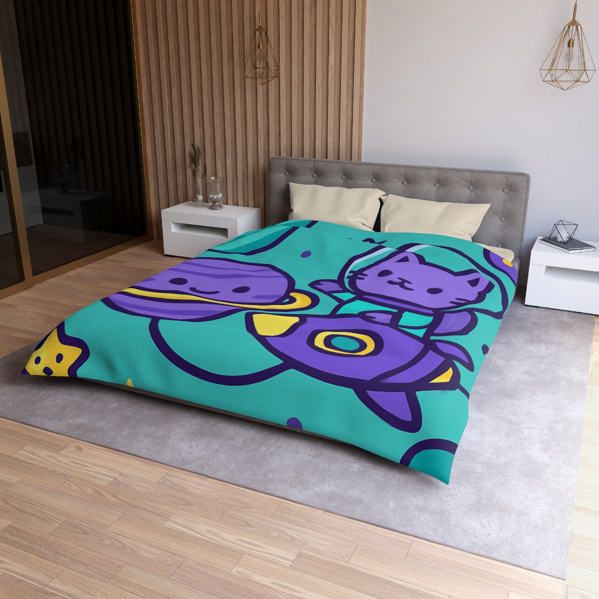 Star Sailor Kitten soft comforter duvets