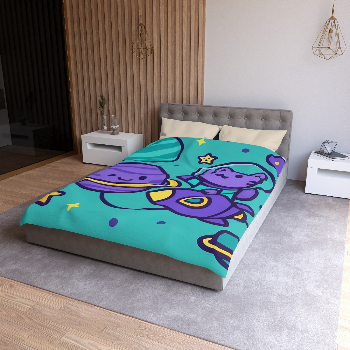 Star Sailor Kitten soft comforter duvets