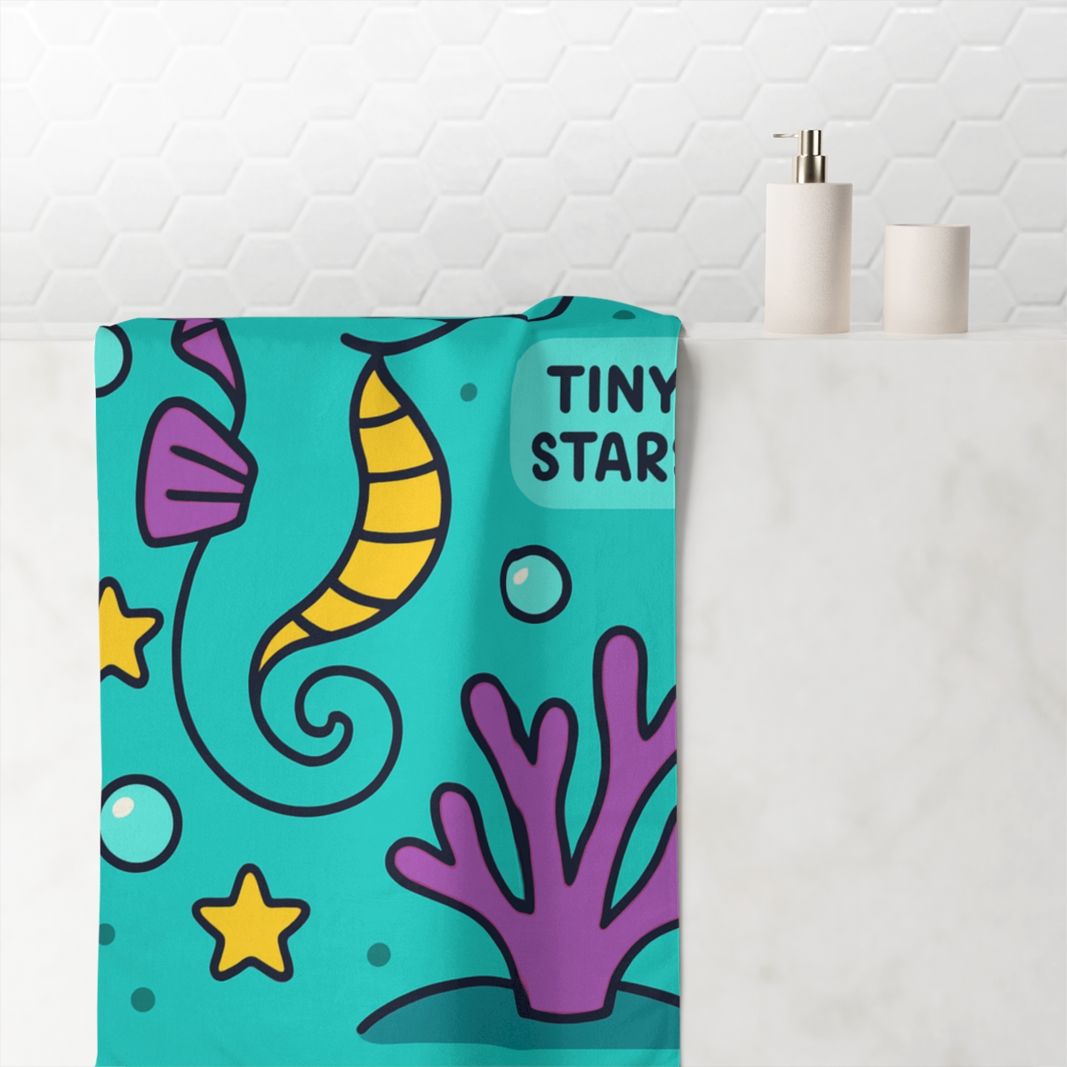 Star Sailor Seahorse unique gift towels