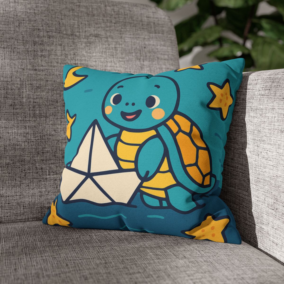 Star Sailor Turtle soft cotton pillow cases