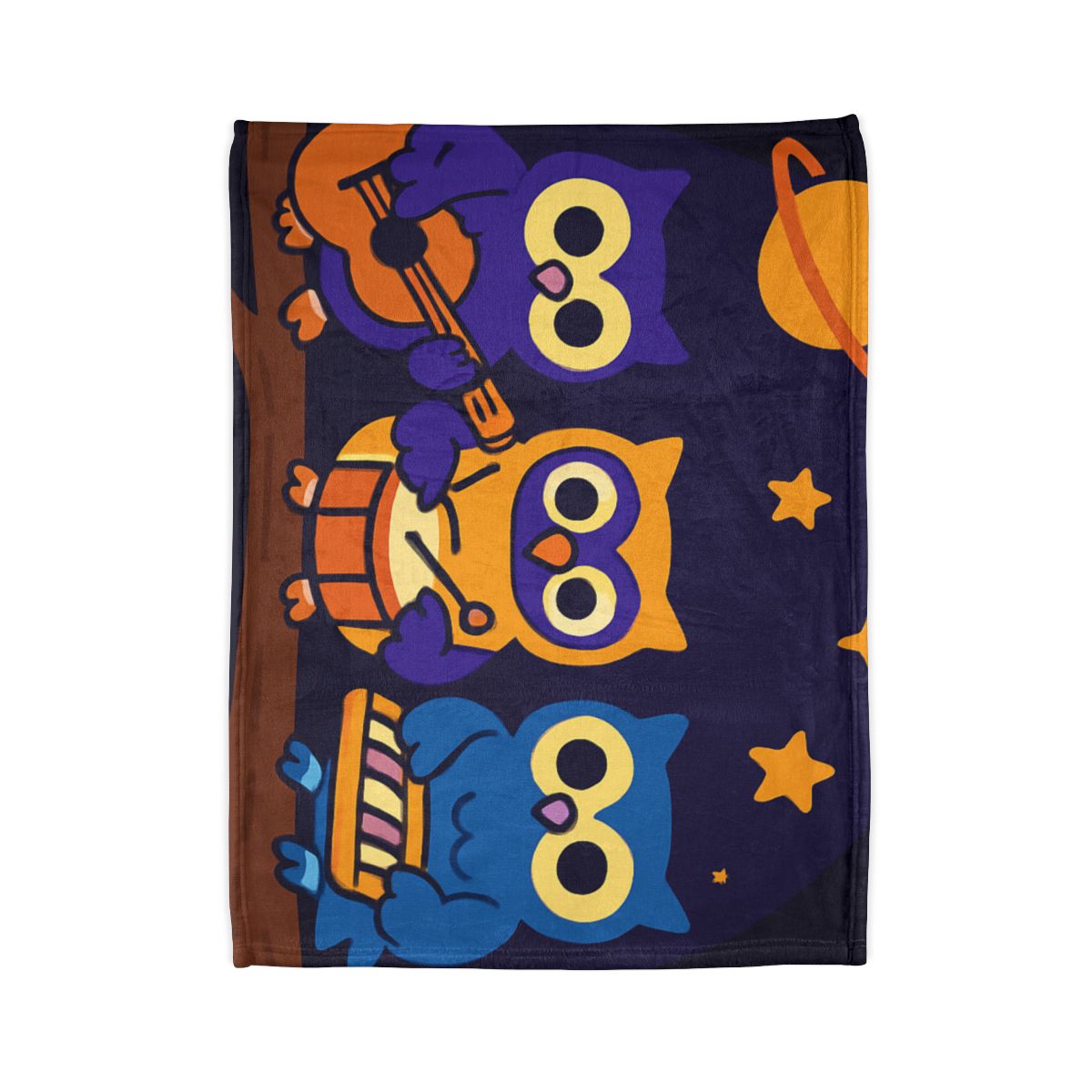 Star Song Owl Band stylish throw blankets