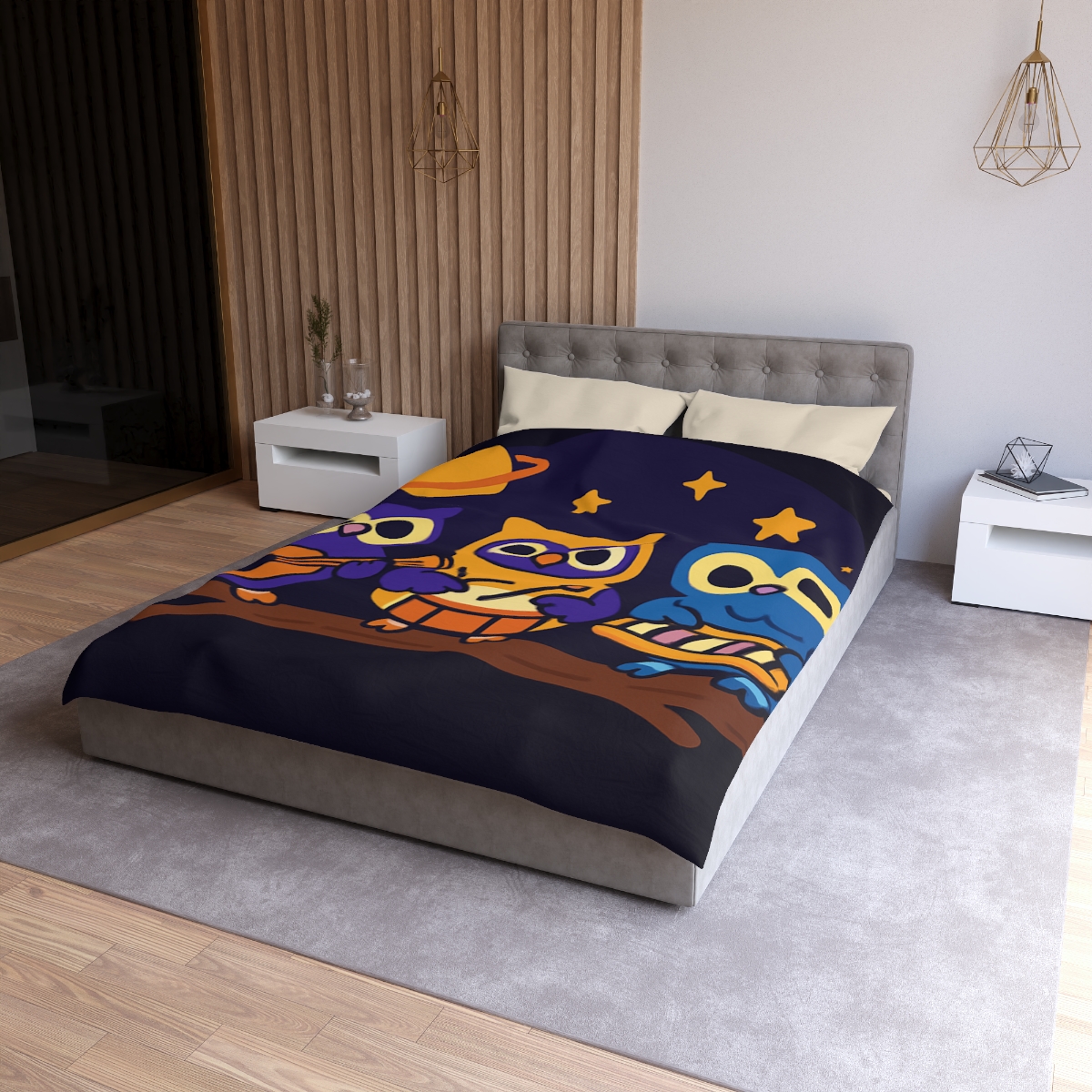 Star Song Owl Band warm winter duvets