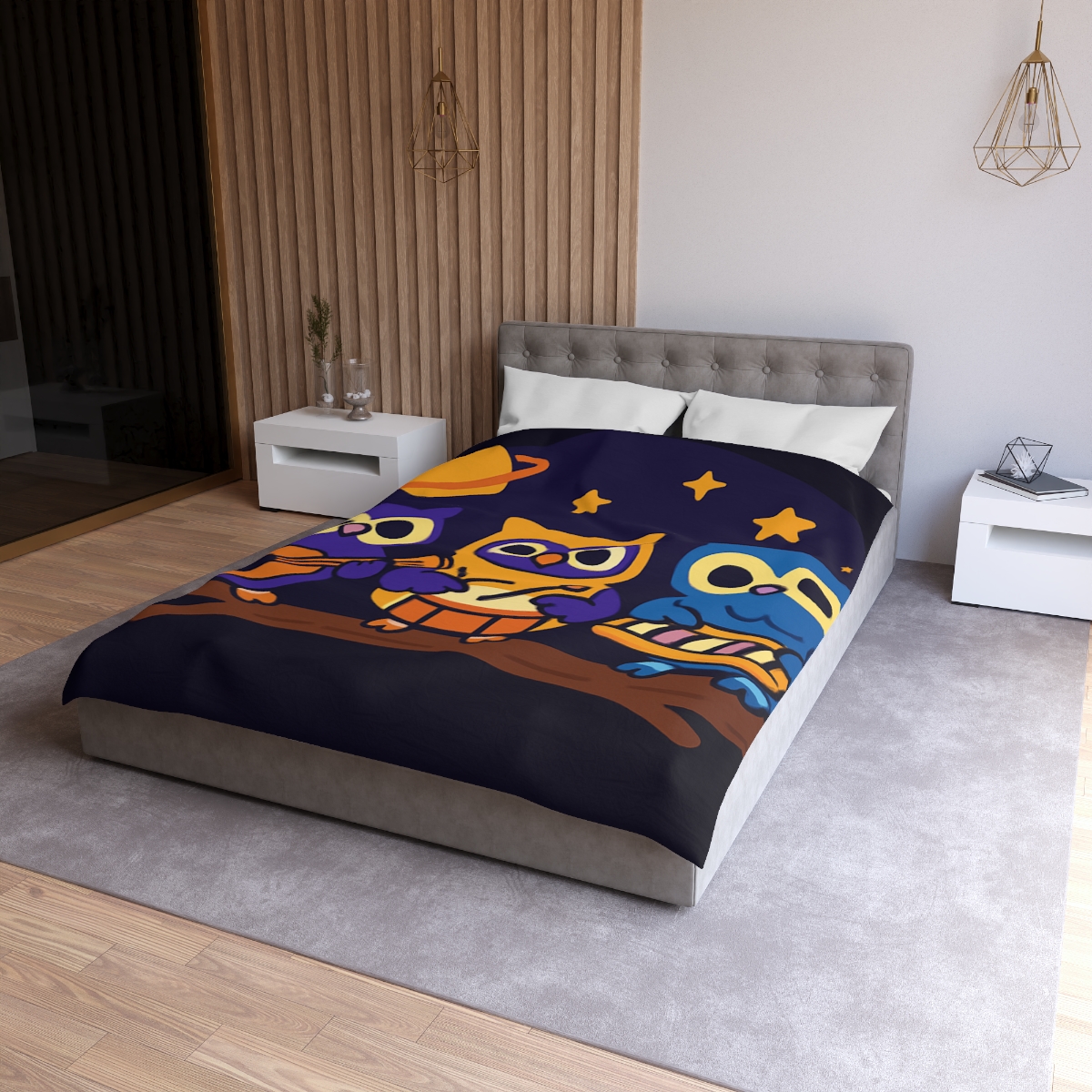 Star Song Owl Band warm winter duvets