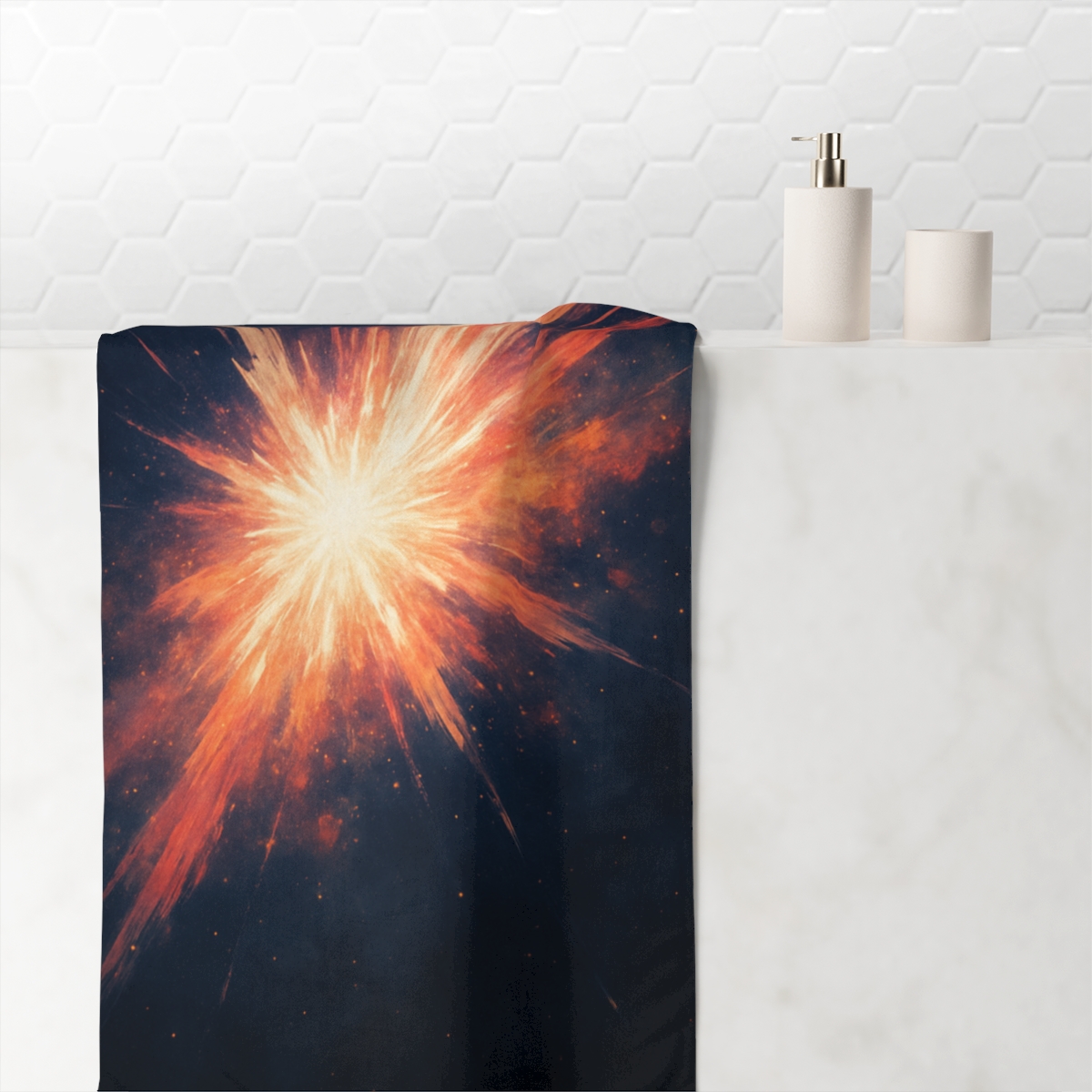 Starburst Bloom Chamber personalized bath towels