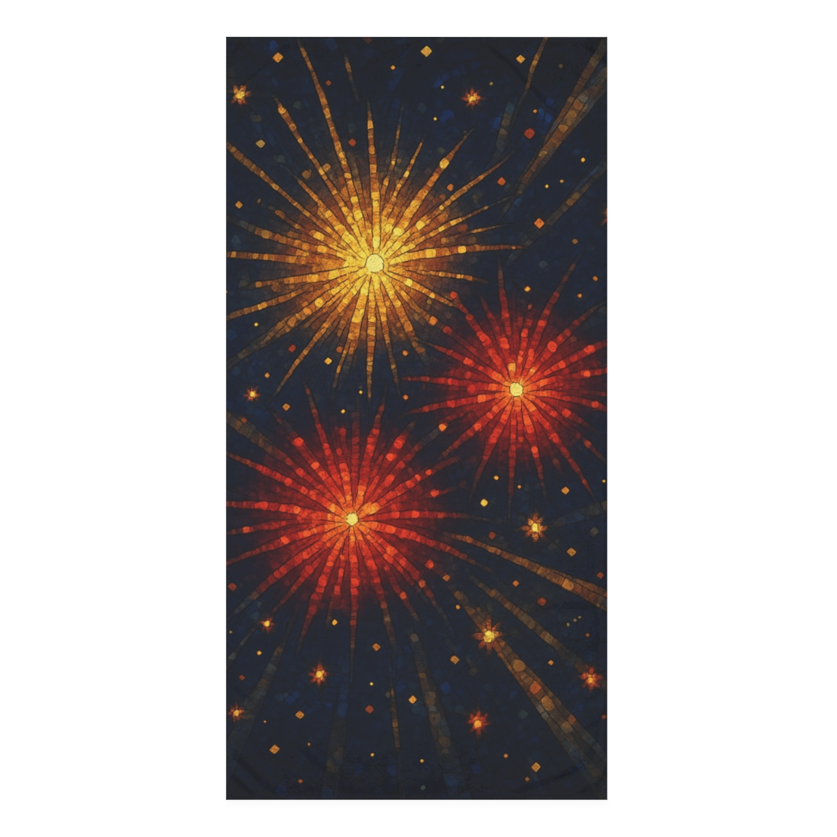 Starburst Cluster Mosaic decorative home towels