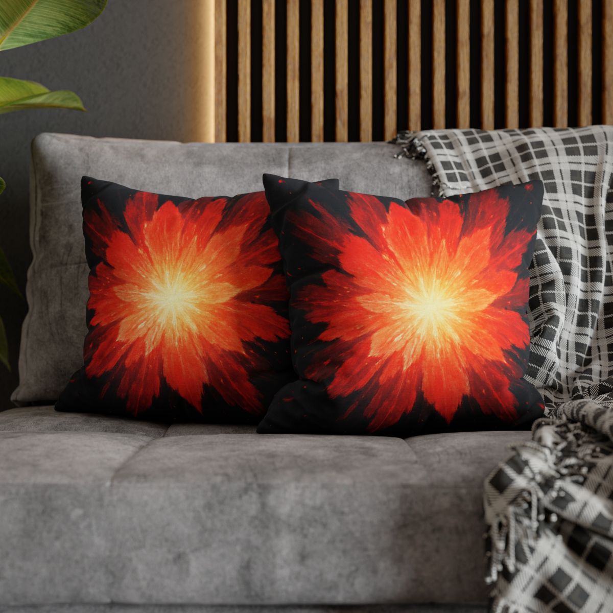 Starburst Ember Bloom unique gift pillow cases