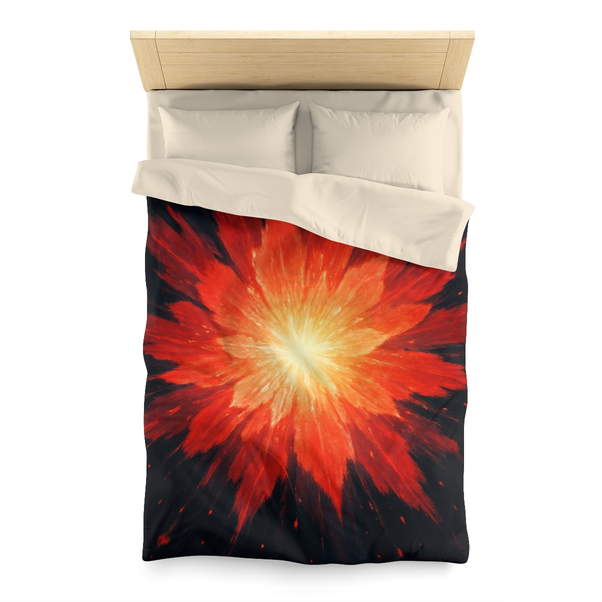 Starburst Ember Bloom custom duvets