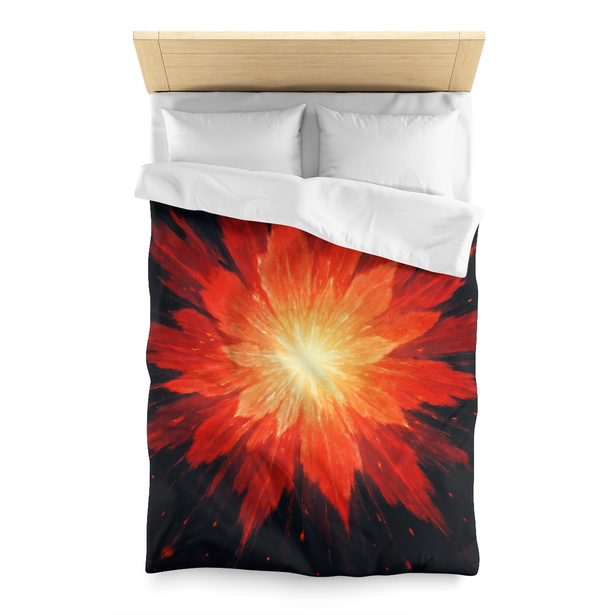 Starburst Ember Bloom custom duvets