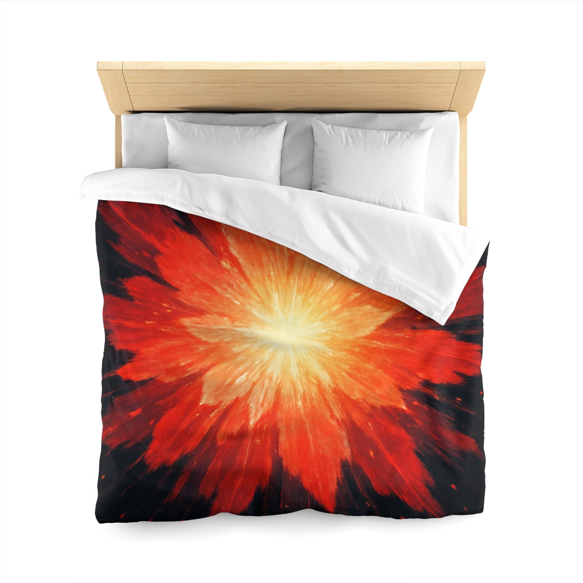 Starburst Ember Bloom custom duvets