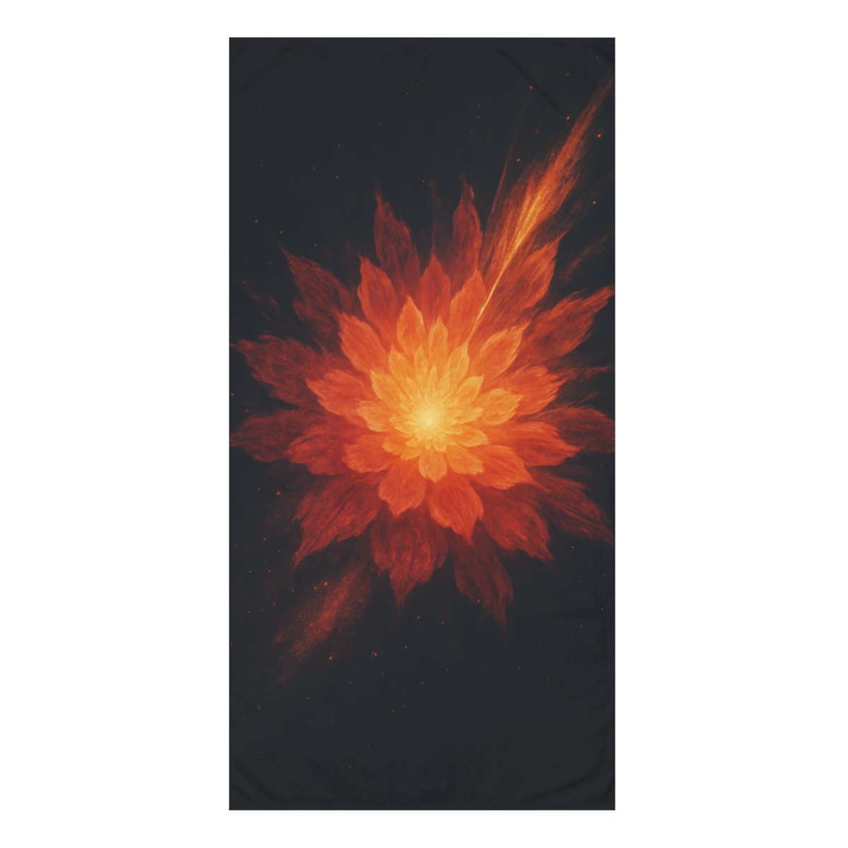 Starburst Ember Bloom stylish beach towels