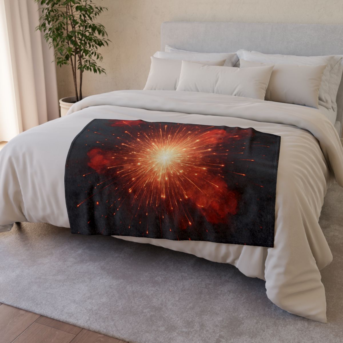 Starburst Ember Bloom warm winter blankets