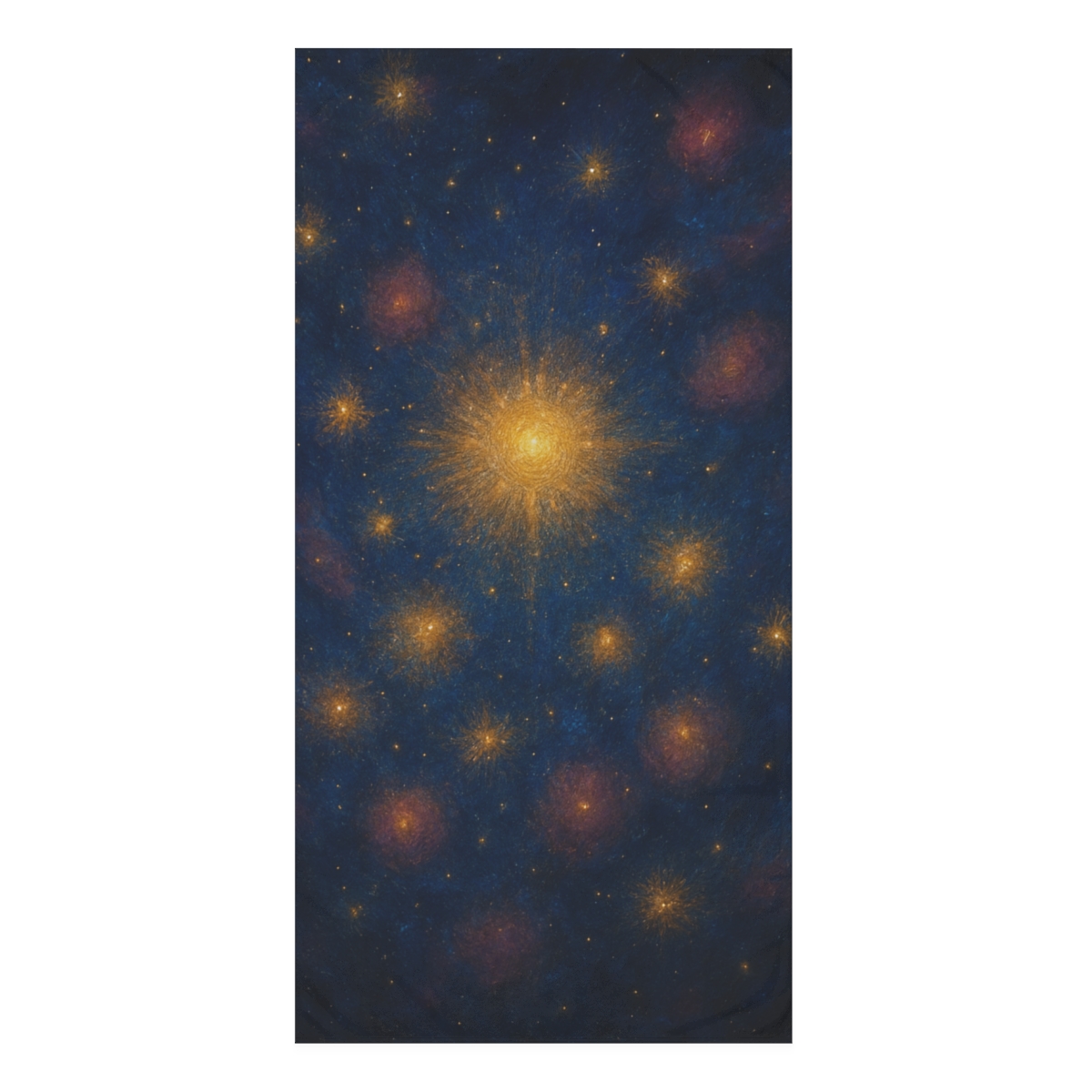 Starburst Halo Garden personalized bath towels