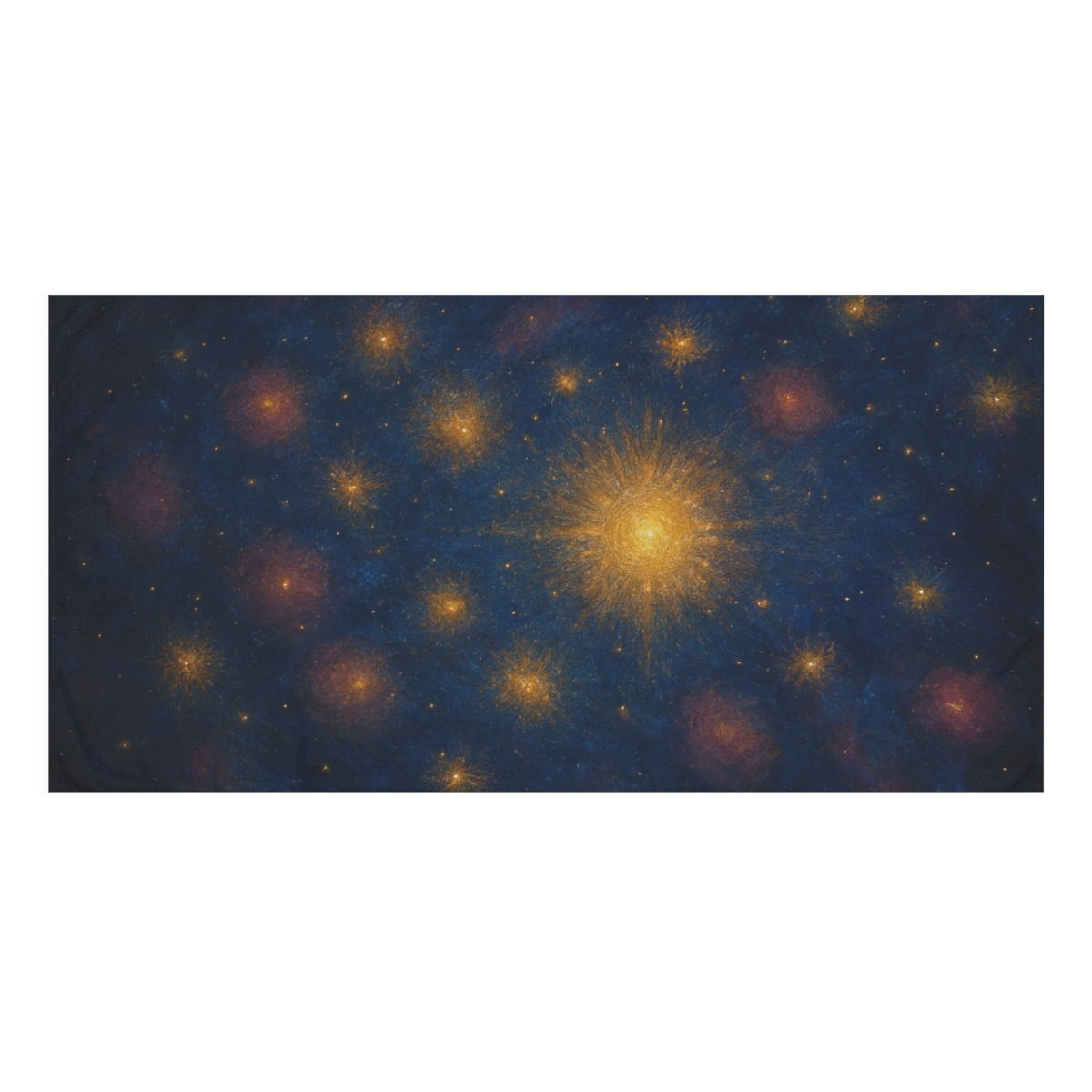 Starburst Halo Garden personalized bath towels