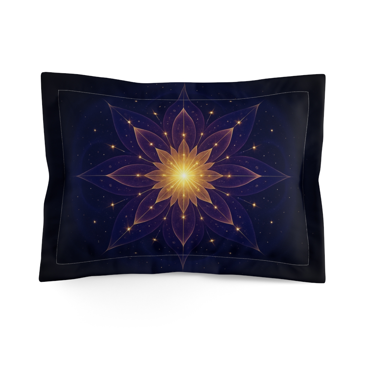 Starburst Mandala Bloom unique shape pillows