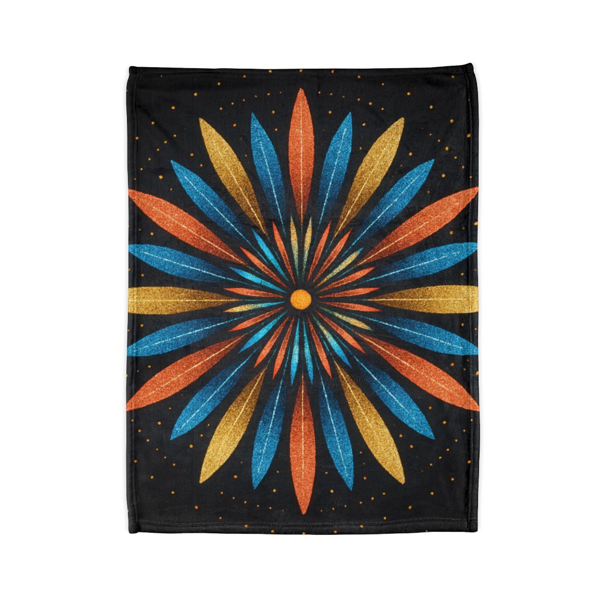Starburst Mandala Bloom stylish throw blankets