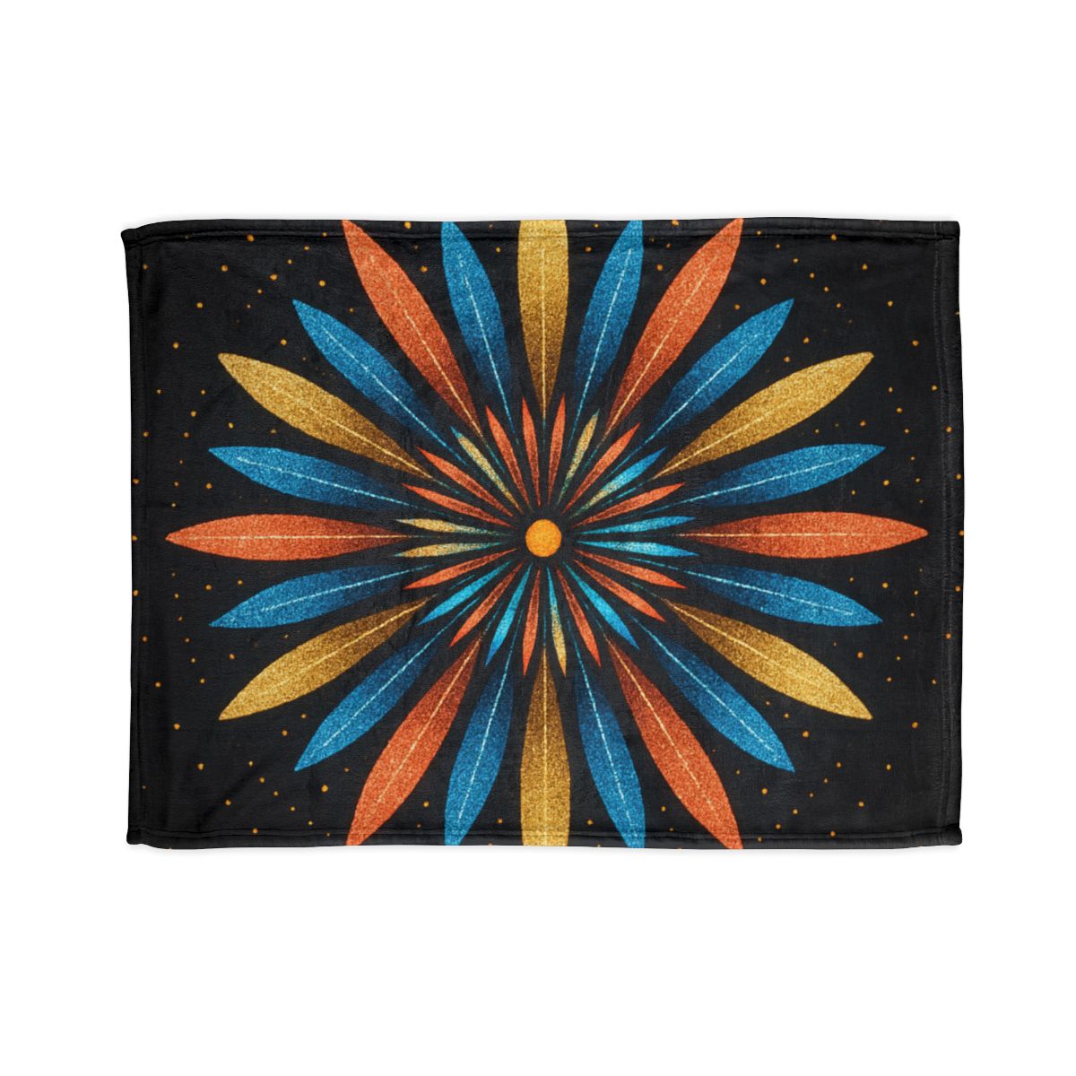 Starburst Mandala Bloom stylish throw blankets