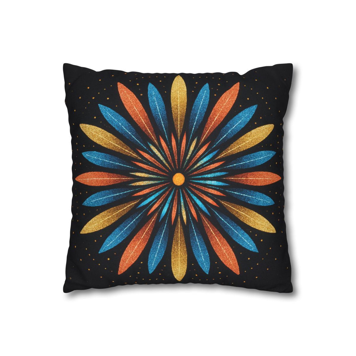 Starburst Mandala Bloom stylish decorative pillowcases