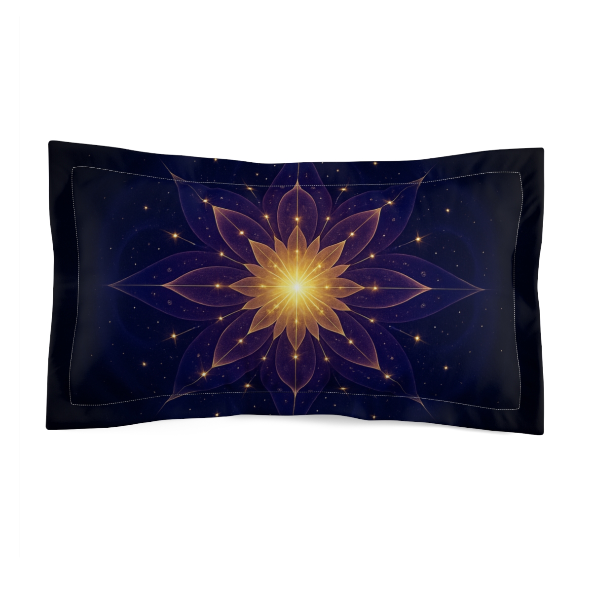 Starburst Mandala Bloom unique shape pillows
