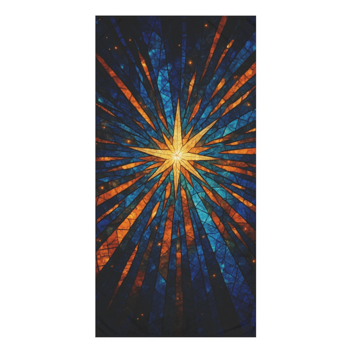 Starburst Mosaic Cascade personalized bath towels