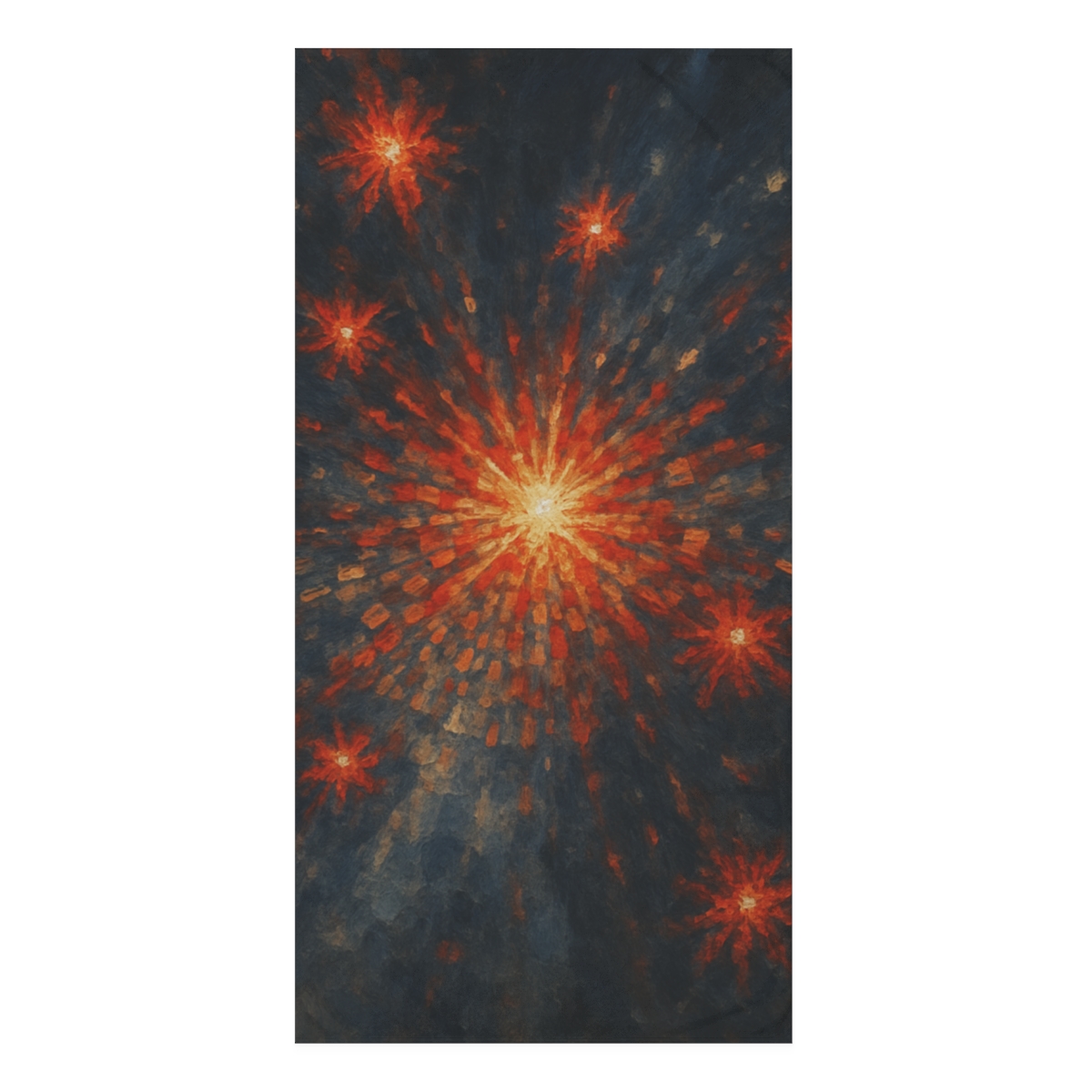Starburst Mosaic Dawn custom towels