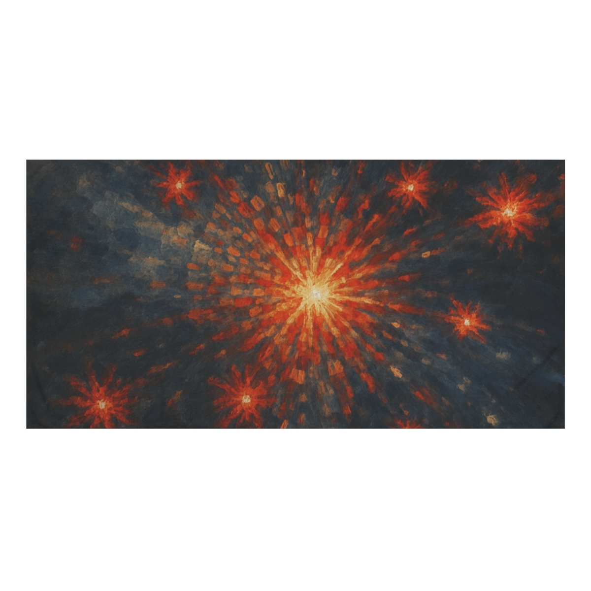 Starburst Mosaic Dawn custom towels