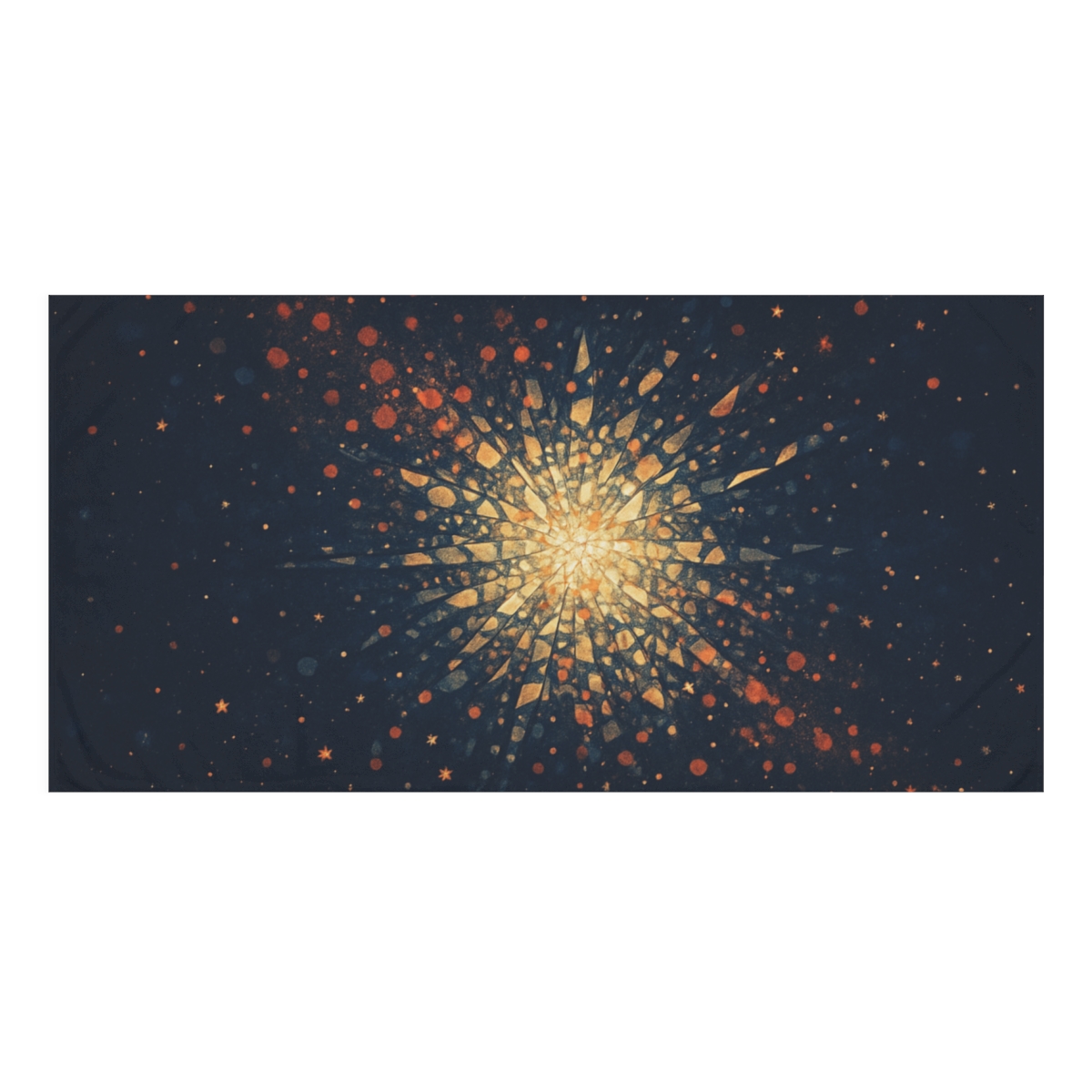 Starburst Mosaic Drift custom towels