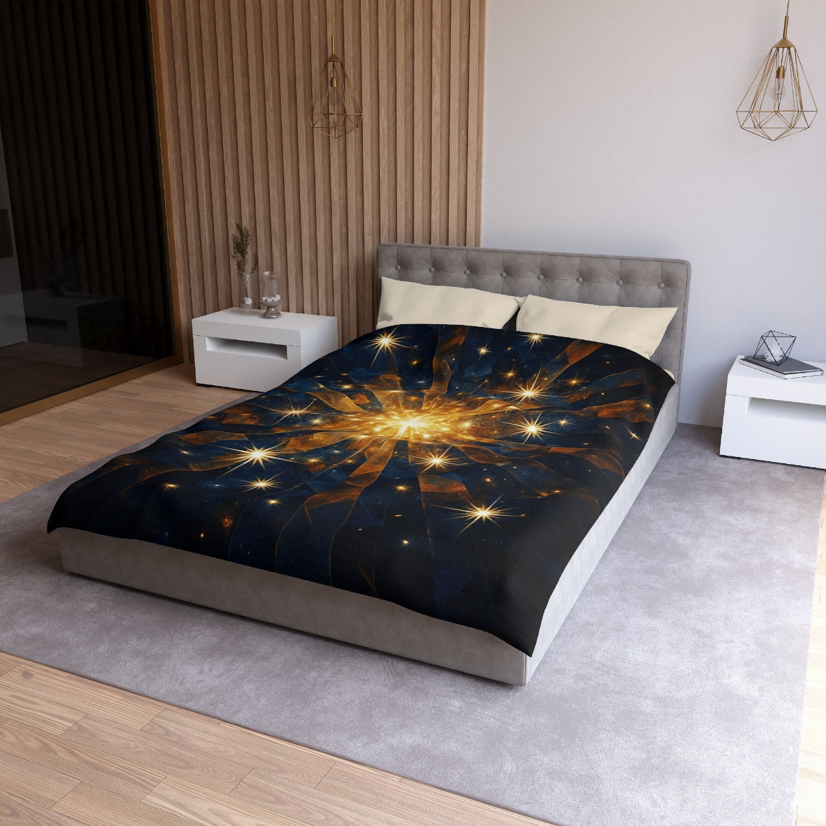 Starburst Mosaic Field unique patterned duvets